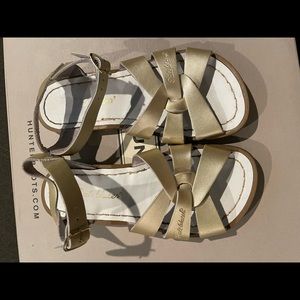 Gently used  gold Saltwater Sandals